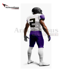 Prix de gros Uniforme de football américain pour adultes à manches courtes respirant Taille Plus Caractéristique Coût - Product Image 3