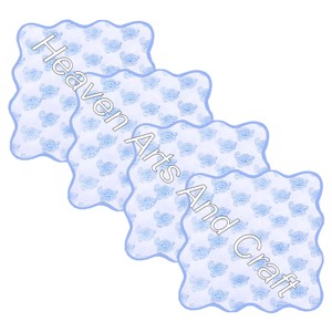 100% Cotton Hand Block Printed Table Scallop Napkin Set 100% Cotton Premium Quality Table Napkin Hem Stitch Indian Hand Block - Product Image 4