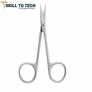 Ciseaux à Iris droits de haute qualité, ciseaux à Iris incurvés chirurgicaux avec ciseaux à Iris professionnels de chirurgie générale de meilleure qualité. - Product Image 3