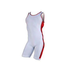 ชุดซิงเกิลเล็ตสำหรับนักมวยปล้ำแบบยืดได้สี่ทิศทาง ผลิตจากโพลีเอสเตอร์ 100% ดีไซน์ใหม่ ขายส่ง สำหรับทั้งชายและหญิง ซับเหงื่อได้ดี - Product Image 1