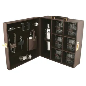 King Bar Set Top Chất Lượng Bartender Tool Set Nhà Máy Trực Tiếp Ngoài Trời Với Hộp Cho Mục Đích Gifting Sinh Thái Thân Thiện CE / EU