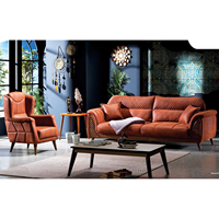 Ensemble de canapés Chesterfield turcs Verona avec structure en bois massif et design capitonné pour le marché britannique - Canapé moderne pour appartement, école, entrepôt