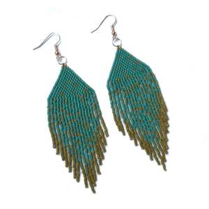 Pendientes de cuentas Miyuki hechos a mano, felicidad artesanal - Product Image 1