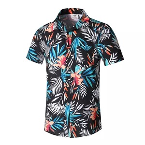 Nouveaux ensembles de t-shirts hawaïens pour hommes 2026, vêtements de plage, 100% polyester coton, décontractés, sublimation, manches courtes, personnalisables - Product Image 2