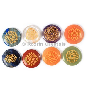 Semiprecious <b>chakra</b> 7 <b>chakra</b> stone <b>set</b> - Product Image 1