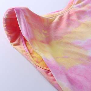 เสื้อกล้ามมัดย้อมสำหรับผู้หญิงเสื้อแขนกุดระบายอากาศได้ดี - Product Image 5