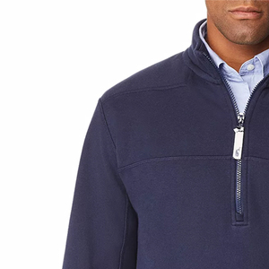 แจ็คเก็ตไมโครโพลีเอสเตอร์สีน้ำเงินกรมท่าแบบใหม่สำหรับทุกเพศทุกวัย ผลิตตามความต้องการและความต้องการของลูกค้า (OEM) - Product Image 5