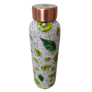 ขวดน้ำทองแดงบริสุทธิ์ดีไซน์เนอร์ขนาด1ลิตรขวดใส่น้ำทองแดงลายกีวีความจุ1000มล. - Product Image 1