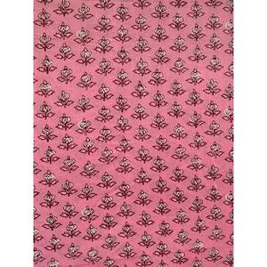 Pastèque rose courant rouge imprimé léger coton Polyester tissu indien Handblock Design par Yard sacs couvre garçon-friendly - Product Image 5