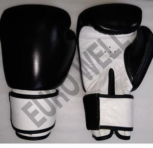 Gants de boxe professionnels imprimés de logo personnalisé de haute qualité poignées étanches de 14oz en cuir de vachette bon marché d'usine - Product Image 6