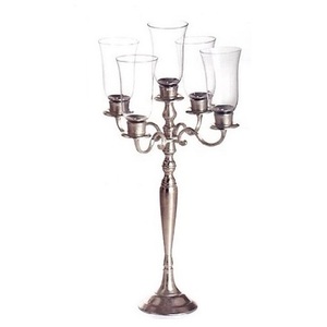 Bougeoir en verre fait main de qualité supérieure Fabricant de candélabres de conception de luxe pour cadeau Décoration de la maison Bougeoir - Product Image 1