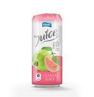 OEM Gecustomizeerde 330ml Hoge Kwaliteit HACCP Gecertificeerde NFC Guave Vruchtvlees Sap Aluminiumblik 24 Maanden Houdbaarheid - Eigen Merk Fruit