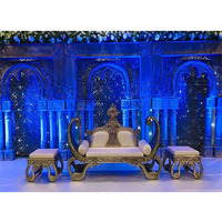 Décoration de scène de mariage 3D tendance pour réception de mariage, cadre de scène moderne, panneaux 3D pour mariage en Australie