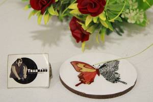 Sous-verres en MDF imprimés traditionnels pour table et tasse à thé pour protéger la surface de la table et des tapis à la maison Fabricant de bars et de restaurants d'hôtel - Product Image 3