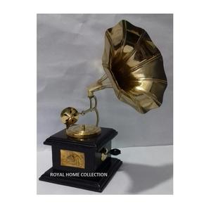 Laiton Antique Cadeau Design Gramophone À Vendre - Product Image 4