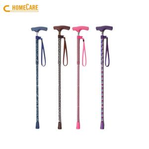 Mango de madera con conexión de Metal, caña plegable para ancianos - Product Image 2