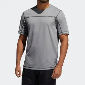 Custom Sport Casual Short Sleeve Men Blank Top Plain Loose Fit College T-shirts