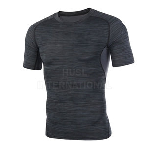Camiseta Deportiva para Hombre, Secado Rápido, Corte Personalizado, Manga Corta, 100% Algodón, Transpirable, Ropa Deportiva con Logotipo - Product Image 2