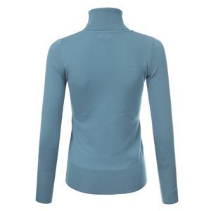 Suéter de Punto Grueso con Cuello Alto y Botones para Mujer, Estilo Casual, Abrigado para Invierno, Personalizado, de Lujo, con Función Antiencogimiento - Product Image 5