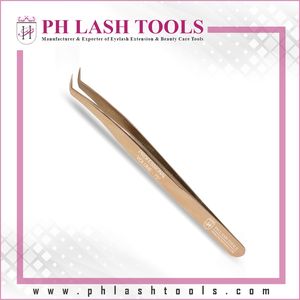 Pincettes à pointe étroite pour Extension de cils, 12 pièces, en or Rose, de Volume russe à 90 degrés - Product Image 4