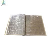 Koleksi stempel koin Logo kustom Folder kulit dengan PVC Foil/penutup PU untuk dekorator-Fitur DIY Promosi