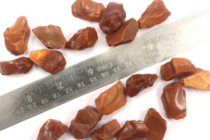 5 piezas de roca 24-28 MM piedra preciosa de ópalo de fuego mexicano Natural piedra curativa de cristal sin tratar cortada a mano cruda al por mayor - Product Image 4