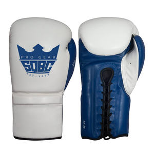 Gants de boxe en cuir de qualité supérieure, lacets, rembourrage en latex souple, gants de combat Muay Thai, tailles 8oz-16oz, respirants, protection UV - Product Image 3