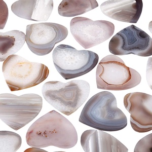 Sous-verres en agate naturelle de haute qualité, cadeau, fabrication artisanale, sous-verres en pierre en forme de cœur pour les boissons, pierre naturelle, pierre précieuse, guérison - Product Image 3