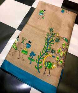 North Indian Designer Banarasi Cotton Silk Rayon Sarees South Nepali Embroidery Women Adults 500 Wedding Party Latest Design 5.5 - Product Image 5