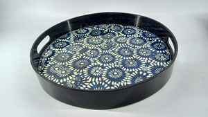 Wood Serving Tray with <b>Sticker</b> Meena Modern Style Wood Tray for Restaurant - Product Image 3