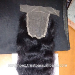 Fermeture de dentelle de cheveux vierges. Processus manuel de bonne qualité, lacets transparents manuel faisant des fermetures de dentelle de bonne densité - Product Image 4