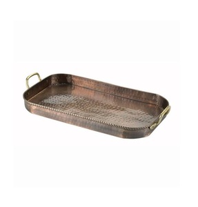 ถาดเสิร์ฟโลหะทำด้วยมือดีไซน์ใหม่ถาดเสิร์ฟอลูมิเนียมขายดี - Product Image 3