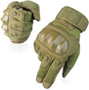 新款摩托车运动手套，硬塑料模具和皮革材料定制设计手套，用于手部保护