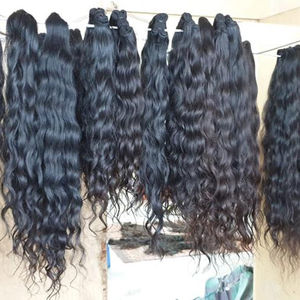 Texture ondulée brute-Cheveux humains indiens originaux-Paquet de cheveux \ Fermeture \ Frontal \ Perruques - Product Image 1