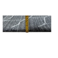 Tapis de prière persan de luxe noir uni Tapis en laine noué à la main Tapis Design traditionnel Broderie Intérieur Coupe Tapis Ensembles