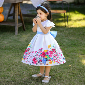 MQATZ Nouveaux Modèles Robe de Soirée <span class=keywords><strong>pour</strong></span> Fille en Bas Âge, Robes Formelles <span class=keywords><strong>pour</strong></span> Bébé, Robes de Cortège Mariage Princesse Fleur L2033XZ - Product Image 3