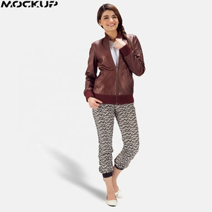 Nueva chaqueta de cuero ajustada para mujer al por mayor, chaqueta de moda de talla grande, tejido transpirable - Product Image 3