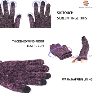MESS SPORTS Fashion Men Women Thermal <b>Touchscreen</b> Smartphone Texting Driving Cycling Checked Cotton Winter <b>Gloves</b> - Product Image 6