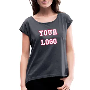 T-shirt à manches courtes 100 coton pour femme, Streetwear, imprimé, surdimensionné, grande taille, fabrication de T-shirt personnalisé - Product Image 1