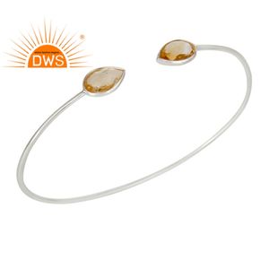 เครื่องประดับกำไลข้อมือปรับเปลี่ยนได้สำหรับผู้หญิง,เครื่องประดับอัญมณีหินซิทรินหลายชั้นจากผู้ผลิตสำหรับดีไซน์เนอร์ - Product Image 1