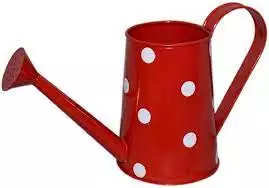 Maceta de agua galvanizada para jardín, maceta de riego de metal de Color rojo, suministros decorativos para jardín - Product Image 4