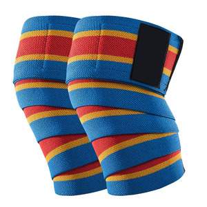 Rodilleras de levantamiento de pesas, envolturas de Color personalizadas para entrenamiento cruzado, entrenamiento de gimnasio, levantamiento de pesas - Product Image 2