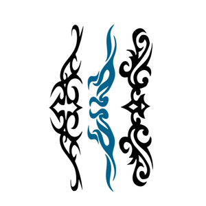 Body <span class=keywords><strong>art</strong></span> autoadesivo del tatuaggio del piccolo modello nero temporaneo impermeabile delle nuove donne del tatuaggio floreale di modo - Product Image 3