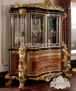 Mesa redonda de madera de teca de diseño para comedor, mueble de comedor redondo tallado pesado europeo de lujo - Product Image 5