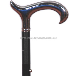 Bastón ajustable para caminar para hombre y mujer, placa cromada coleccionable, CHWKS36044 - Product Image 4