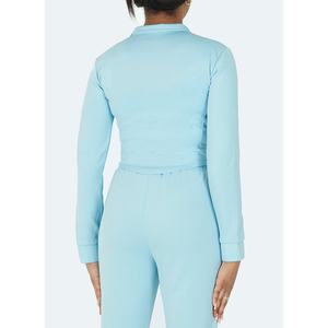 Best Quality CORSET TRACK <b>JACKET</b> - BABY BLUE Warm Winter Zipper Women <b>Jacket</b> - Product Image 2