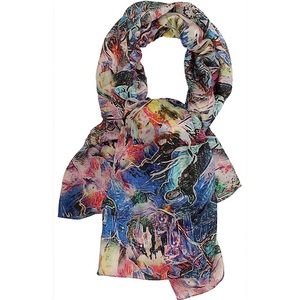 100% Wool Digital Print Scarves Shawls Winter Fashion Accessories Custom Logo Design Wholesale Women Scarf From Delhi - Product Image 6
