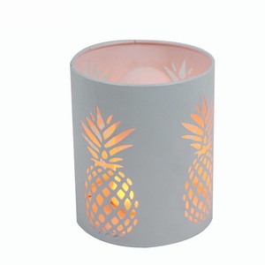 METAL TEA <b>LIGHT</b> <b>PINEAPPLE</b> ENGRAVED BRASSWORLD INDIA - Product Image 1