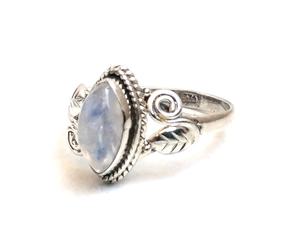 En gros Argent Bague En Pierre Arc-En-Ciel pierre de lune En Argent Sterling 92.5 Bague - Product Image 3