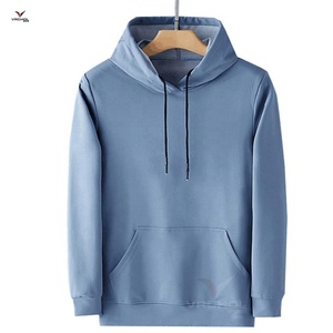 Sweat-shirts en molleton tricoté de haute qualité, personnalisés avec poche zippée, grandes tailles, fabriqués au Pakistan, avec logo imprimé ou brodé. - Product Image 3